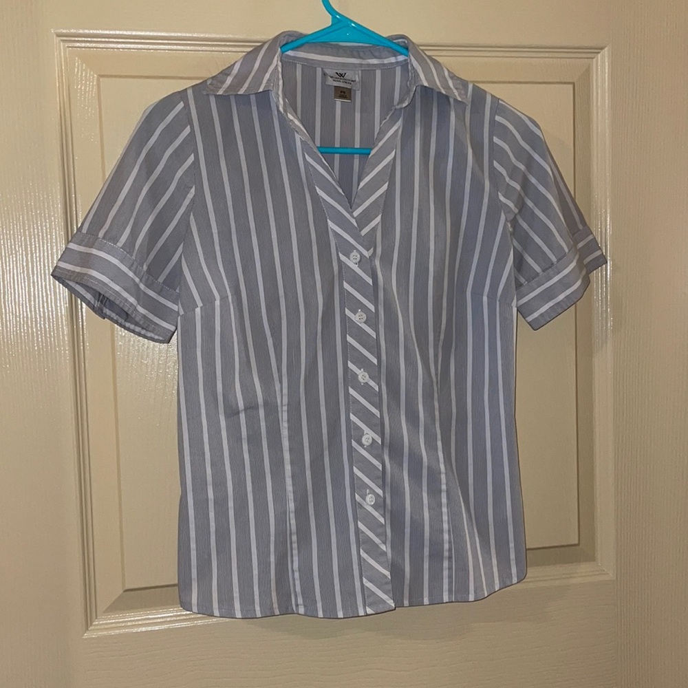 Woman’s Striped Button Up